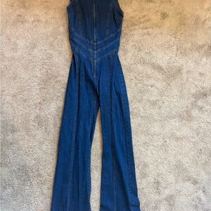 Women's Blue Denim Jumpsuit